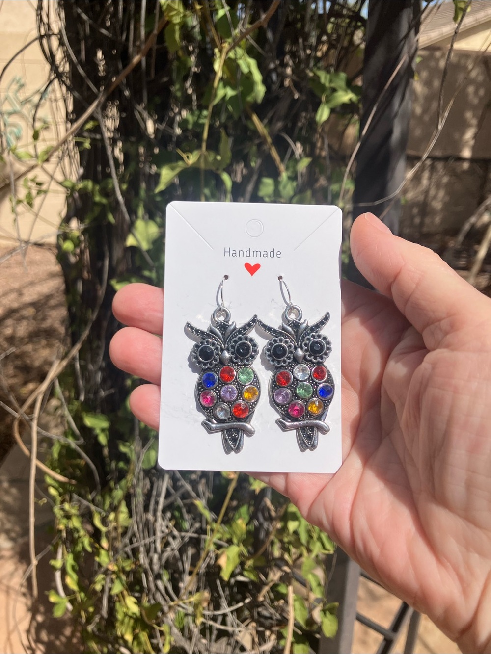 Handmade vintage Multicolor Owl Earrings for Kids Accessories